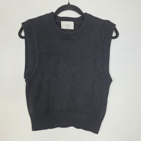 Wilfred Knit crew neck wool Vest - Picture 1 of 6